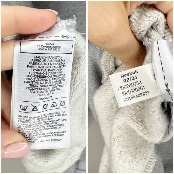 Anine Bing x Reebok Oversized  Crewneck Sweatshirt Large - Picture 7 of 9